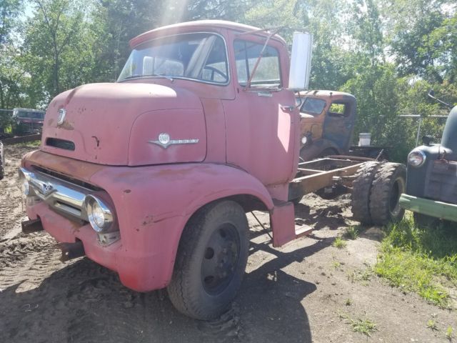 1956 Ford COE cabover c-600 custom cab original untouched farm find 1956 Ford Other Pickups
