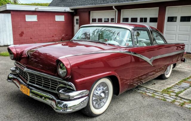 1956 Ford Crown Victoria Custom, Ford 292 engine, decromed, continental kit. 1956 Ford Crown Victoria Decromed