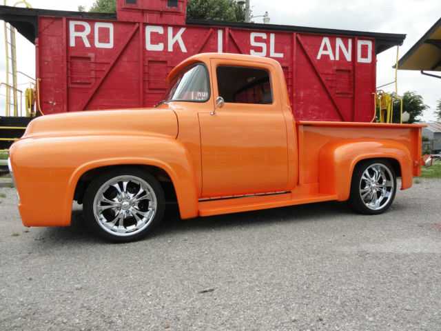 1956 Ford F-100 1956 Show Truck Hot Rod 4-Link 9" Frame Off 100% New or Rebuilt 1956 Ford F-100
