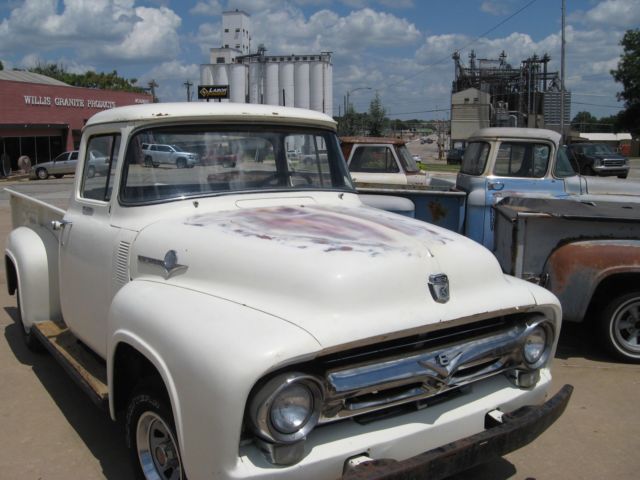 1956 FORD F 100 BIG BACK WINDOW Yellow all factory 1956 Ford F-100 DELUXE