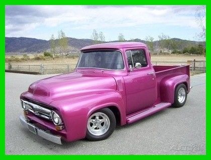 1956 Ford F-100 Big Window Pickup, 454 425hp, 700 R-4 Transmission, RWD, Truck 1956 Ford F-100 Custom Total Frame Off Restoration, California Tru