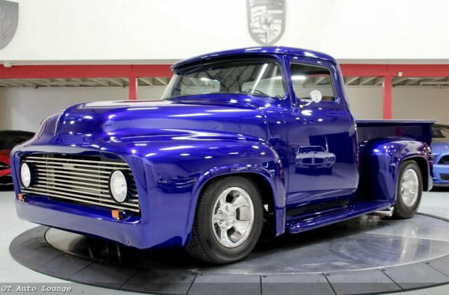 1956 Ford F-100 Restomod Custom Chopped Pickup Truck 55 57 Short Bed A/C Hot Rod 1956 Ford F-100 Restomod