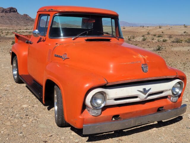 1956 Ford F-100 stepside custom cab v-8 1956 Ford F-100