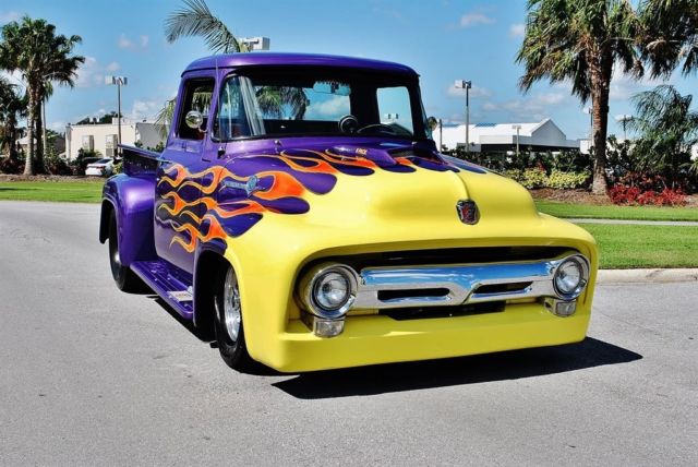 1956 Ford F100 Custom Pickup Drag Truck Cummins Turbo Diesel 1956 Ford F-100 Custom Pickup Drag Truck Cummins Turbo Diesel