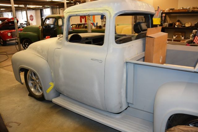 1956 Ford F100-Custom Project-Coyote Engine, 5 speed manual trans-F&R Ind susp. 1956 Ford F-100