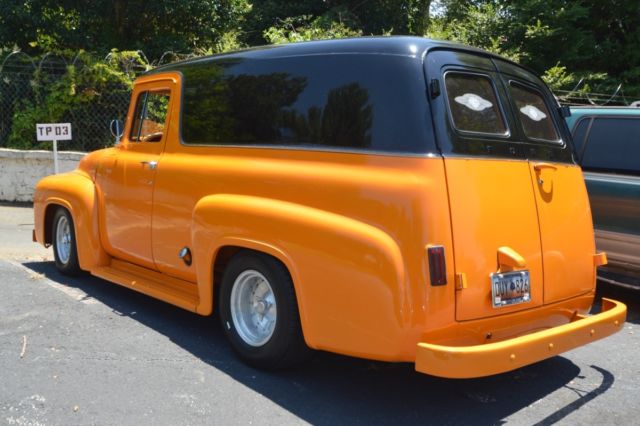 1956 Ford F-100 PANEL CUSTOM SHOW TRUCK CLASSIS AUTO - photo 2