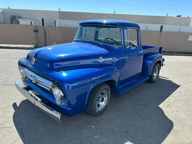 1956 Ford F100 Pickup Blue RWD Manual big window 1956 Ford F100 big window