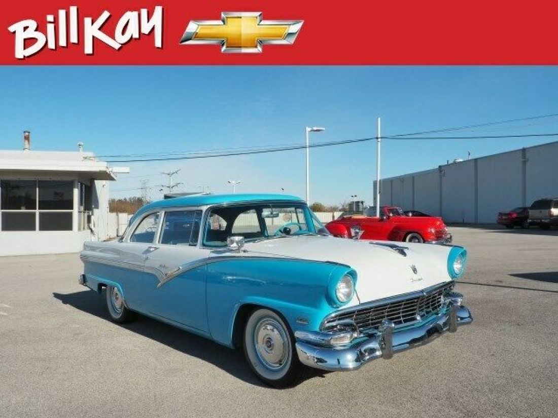 1956 Ford Fair lane coupe 16050 Miles Blue/White 2dr 8 Cylinder 3-Speed Automat 1956 Ford Fair lane coupe