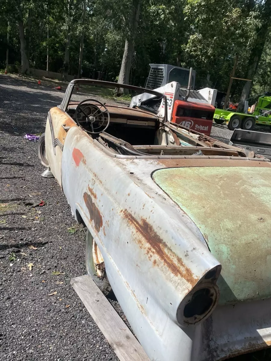 1956 Ford Fairlane Retractable Convertible White 1956 Ford Fairlane