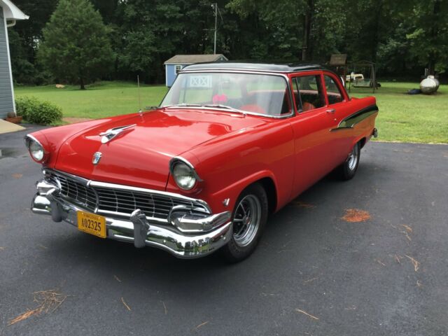 1956 FORD MAINLINE 429 C. U. ENGINE C 6 AUTOMATIC TRANSMISSION LOVING MOVIE CAR 1956 Ford Fairlane RED