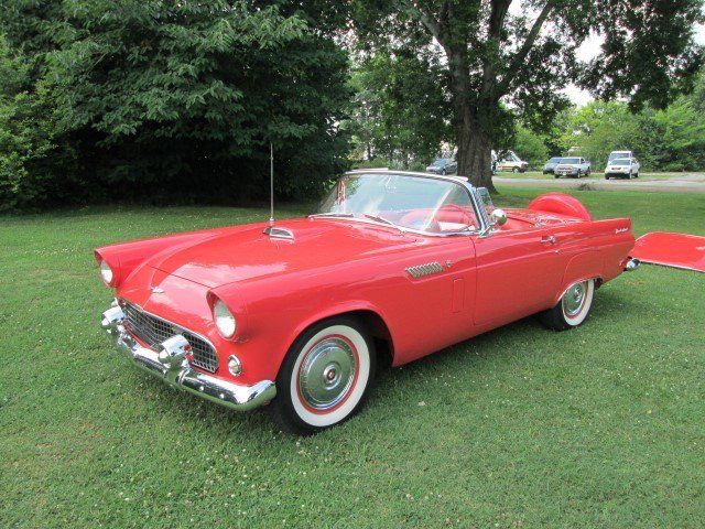1956 FORD THUNDERBIRD 1,096 Miles FIESTA RED V Automatic 1956 Ford Thunderbird --