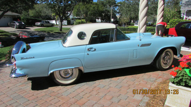 1956 Ford Thunderbird 312 hp, Hardtop and Soft Top, 3 spd Manual, Holly Carb 1956 Ford Thunderbird