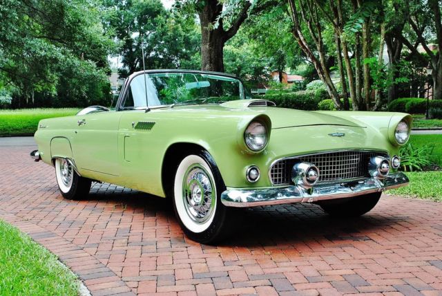 1956 Ford Thunderbird Convertible 312 V8 PS PB Rare Sage Green - photo 2