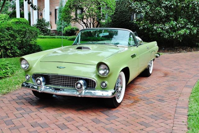 1956 Ford Thunderbird Convertible 312 V8 PS PB Rare Sage Green - photo 3