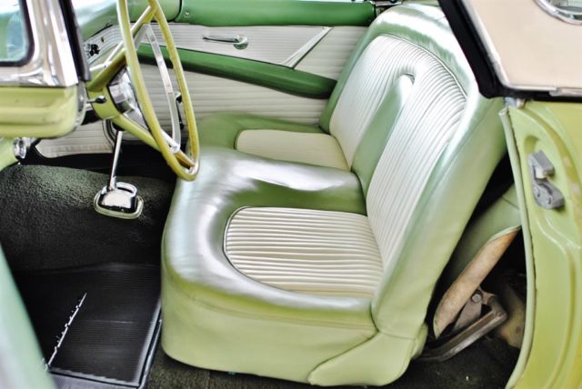 1956 Ford Thunderbird Convertible 312 V8 PS PB Rare Sage Green - photo 8
