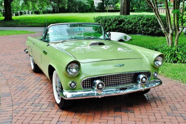1956 Ford Thunderbird Convertible 312 V8 PS PB Rare Sage Green 1 of 625! - photo 10
