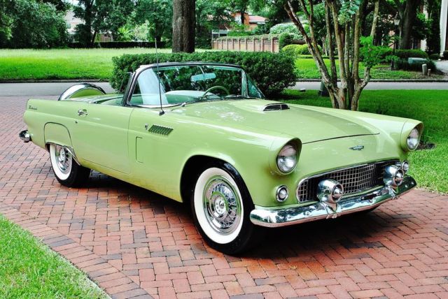 1956 Ford Thunderbird Convertible 312 V8 PS PB Rare Sage Green 1 of 625! - photo 11