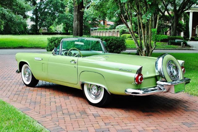 1956 Ford Thunderbird Convertible 312 V8 PS PB Rare Sage Green 1 of 625! - photo 4
