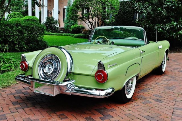 1956 Ford Thunderbird Convertible 312 V8 PS PB Rare Sage Green 1 of 625! - photo 5