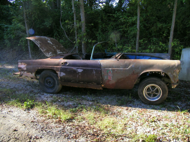 1956 FORD thunderbird CONVERTIBLE good TITLE gasser HOT ROD rat FRAME restored 1956 Ford Thunderbird