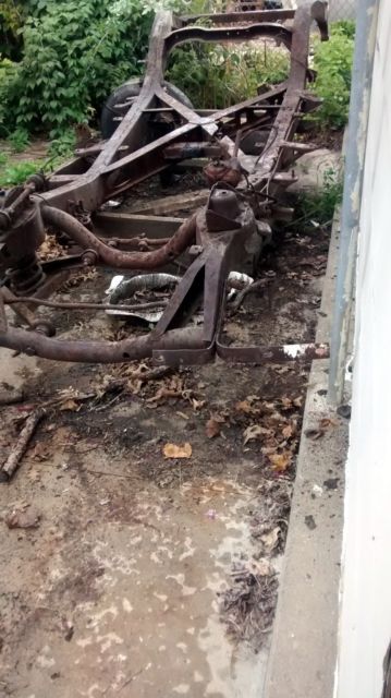 1956 Ford Thunderbird Frame & Partial Running Gear W/ VIN Plate and Clear Title 1956 Ford Thunderbird