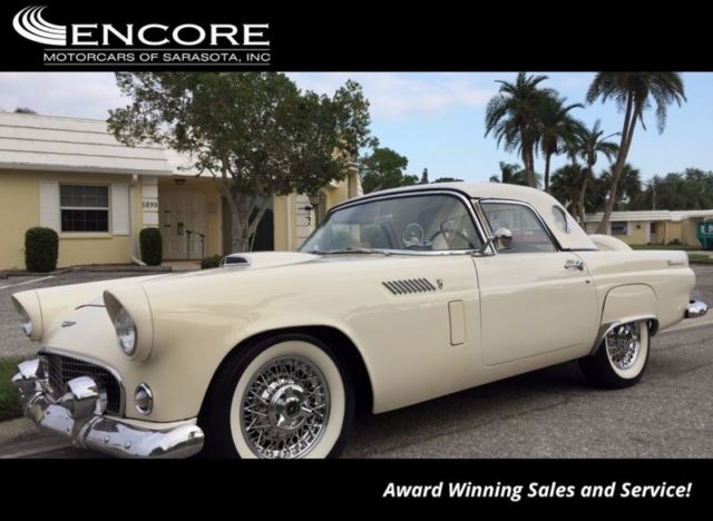 1956 Ford Thunderbird Hard Top 24,152 Miles Colonial White Roadster 312 V8 Autom 1956 Ford Thunderbird Hard Top