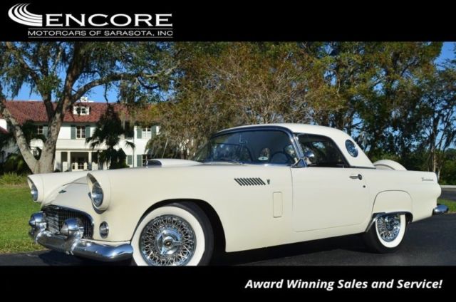 1956 Ford Thunderbird Hard Top 24165 Miles Colonial White Roadster 312 V8 Automa 1956 Ford Thunderbird Hard Top
