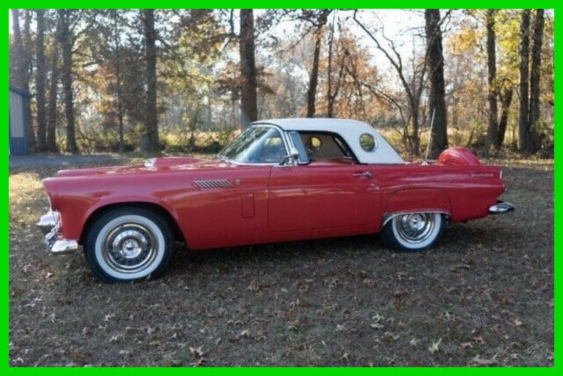 1956 Ford Thunderbird Hardtop Convertible Auto 3 Speed 57k Original Miles V8 1956 Ford Thunderbird
