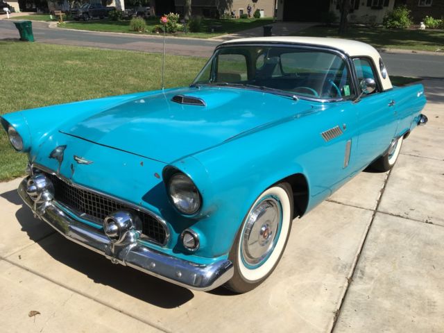 1956 Ford Thunderbird original factory paint Texas car new motor and trans 1956 Ford Thunderbird