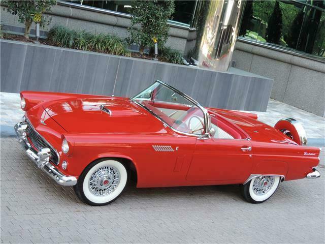 1956 Ford Thunderbird Red V8 312 Ford Y Block Automatic 1956 Ford Thunderbird --