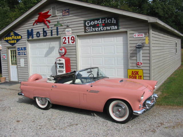 1956 FORD THUNDERBIRD*FACTORY SUNSET CORAL* BOTH TOPS*RUST FREE*SUPER NICE* 1956 Ford Thunderbird