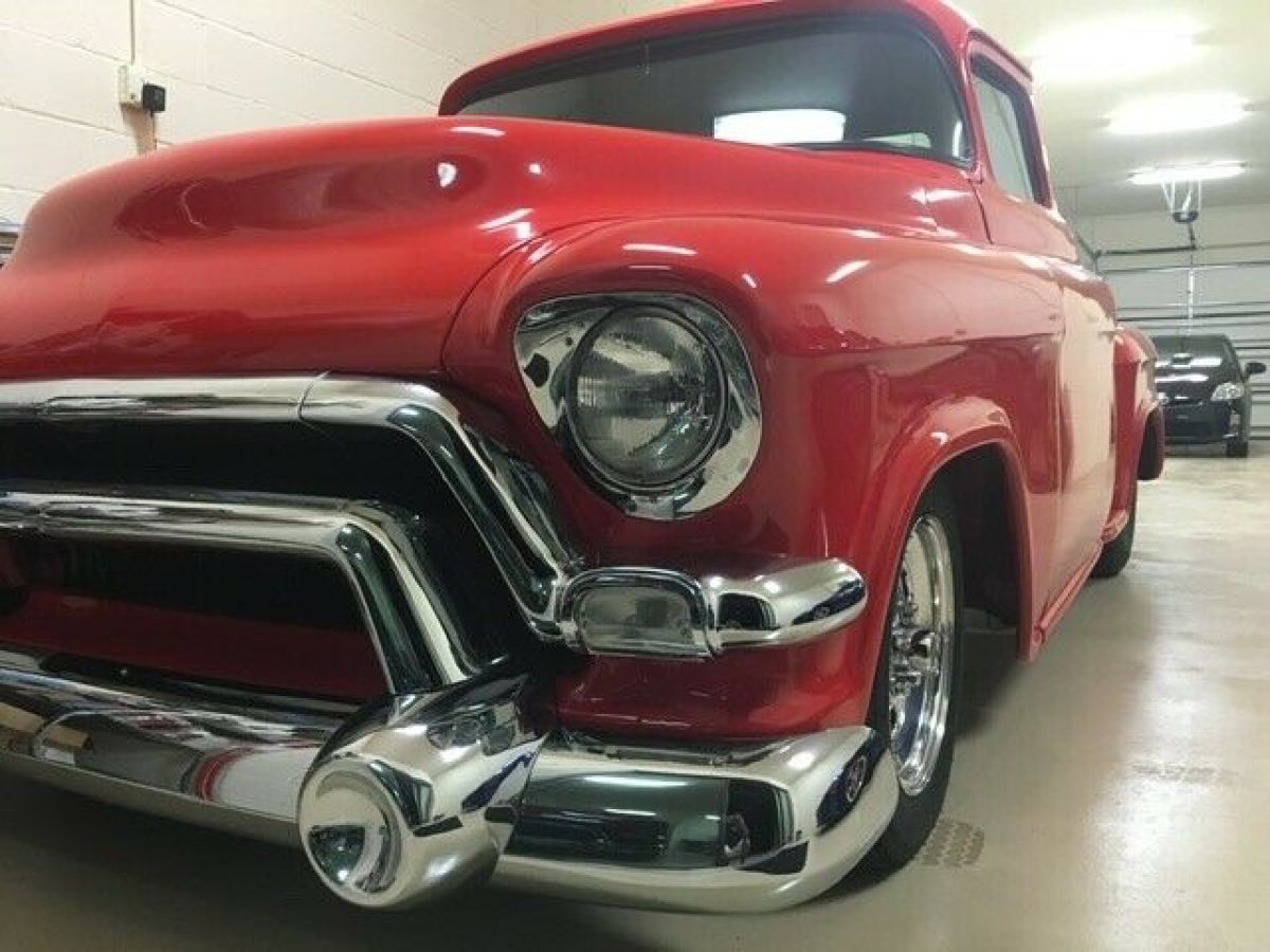 1956 GMC CHEVY PICK UP TRUCK RESTOMOD PRO STREET HOT ROD 671 BLOWER VIDEO TRADE 1956 GMC TURCK CHEVORLET PICKUP VIDEO