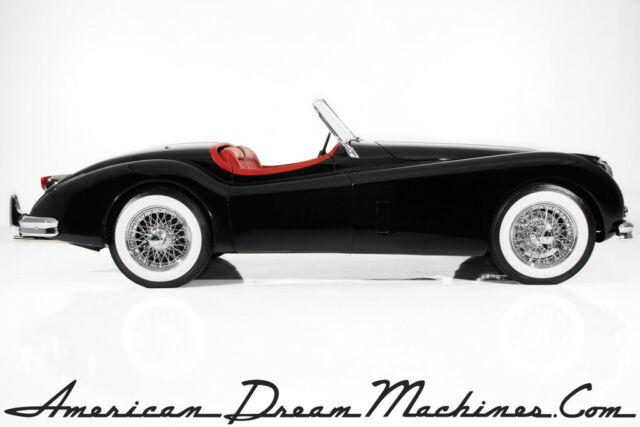 1956 Jaguar XK140 Black/Red Roadster 5-Speed Convertible 1956 Jaguar XK Black/Red Roadster 5-Speed