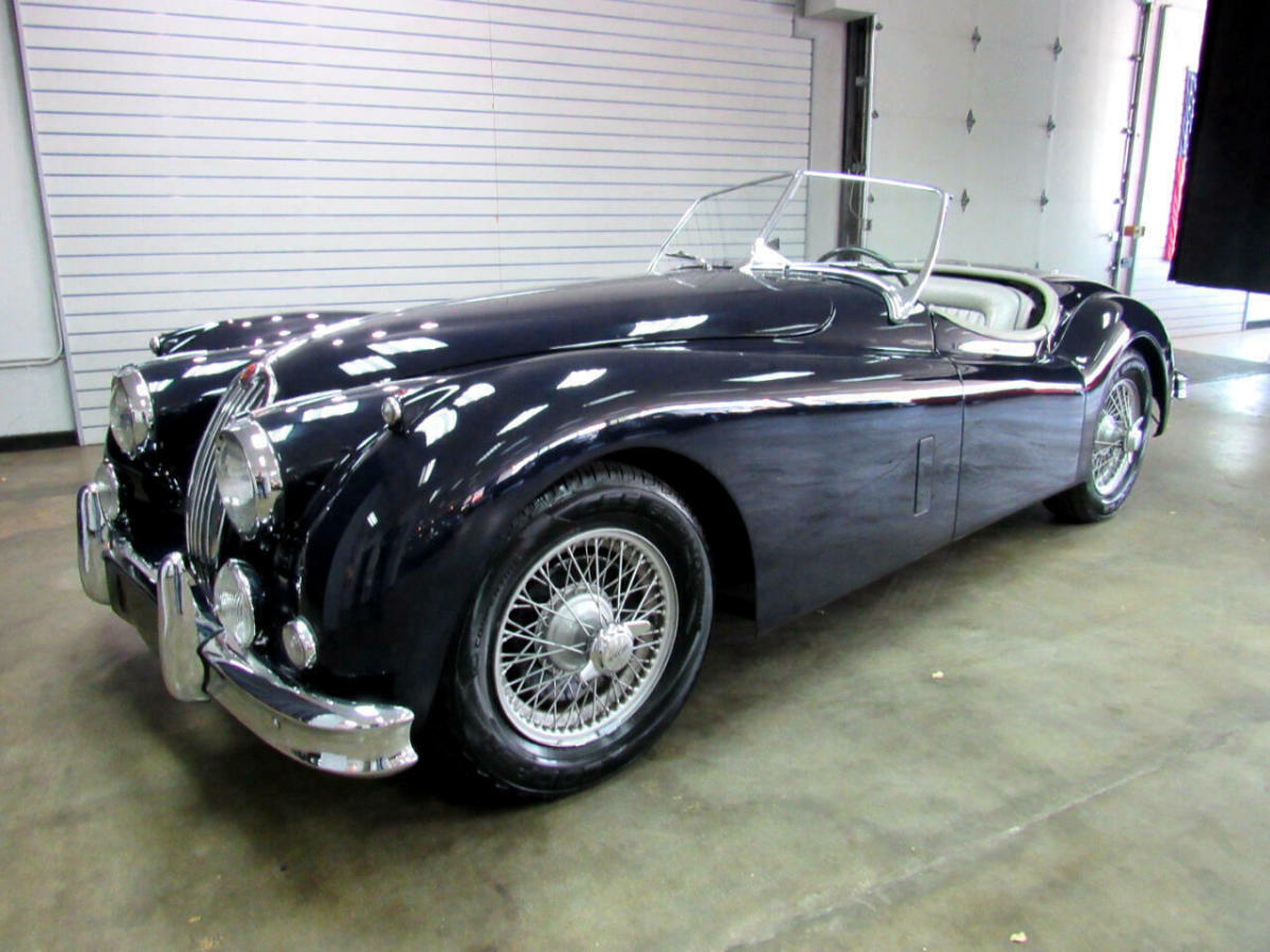 1956 Jaguar XK140 MC Roadster 15,936 Miles Blue Classic Car Select Manual 1956 Jaguar XK140 MC Roadster