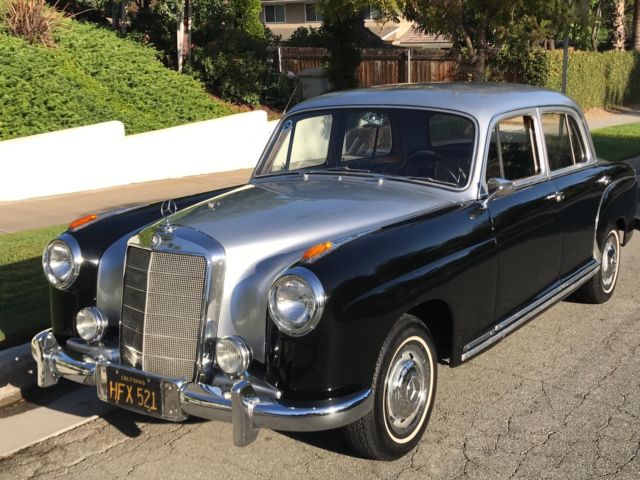 1956 Mercedes Benz Ponton 220, two tone paint, turn key ,runs excellent. 1956 Mercedes-Benz 200-Series 220 Ponton