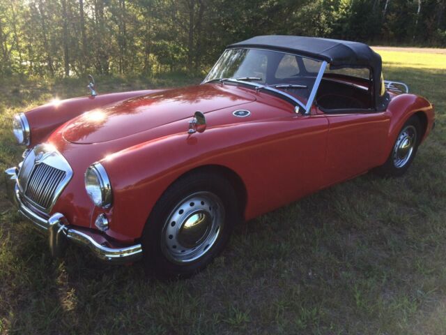 1956 MGA Red on Black Driver Quality Convertible 1956 MG MGA