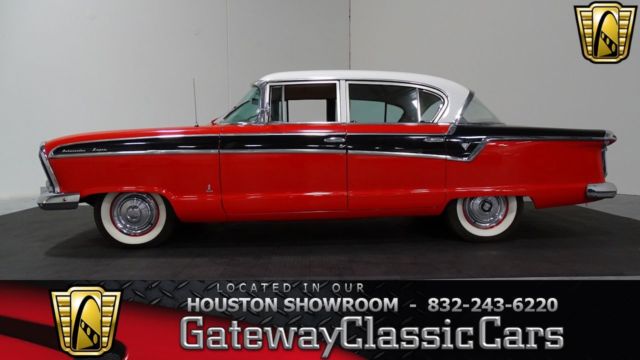 1956 Nash Ambassador 0 Red and White Coupe 352 CID V8 3-Speed Automatic 1956 Nash Ambassador --