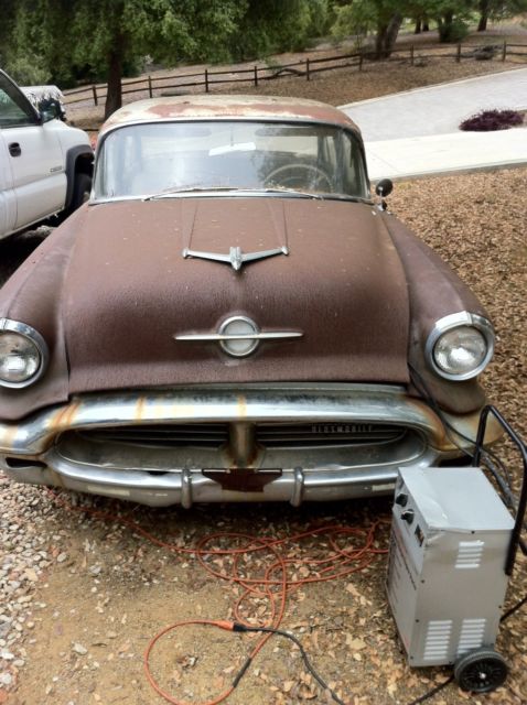 1956 Olds Rocket 88 Sedan runs and all parts are there 1956 Oldsmobile Eighty-Eight