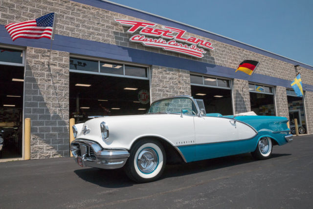 1956 Oldsmobile 98 Convertible High Optioned Well Restored Correct Colors 1956 Oldsmobile Ninety-Eight Convertible