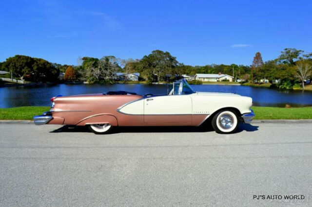 1956 Oldsmobile Ninety-Eight Rose Mist/Antique White - photo 2