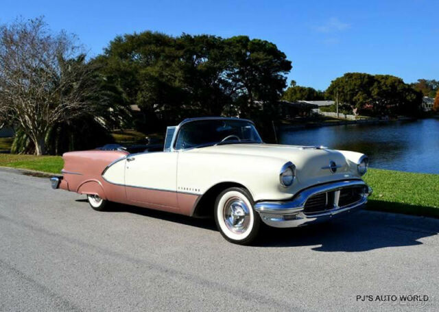 1956 Oldsmobile Ninety-Eight Rose Mist/Antique White - photo 4