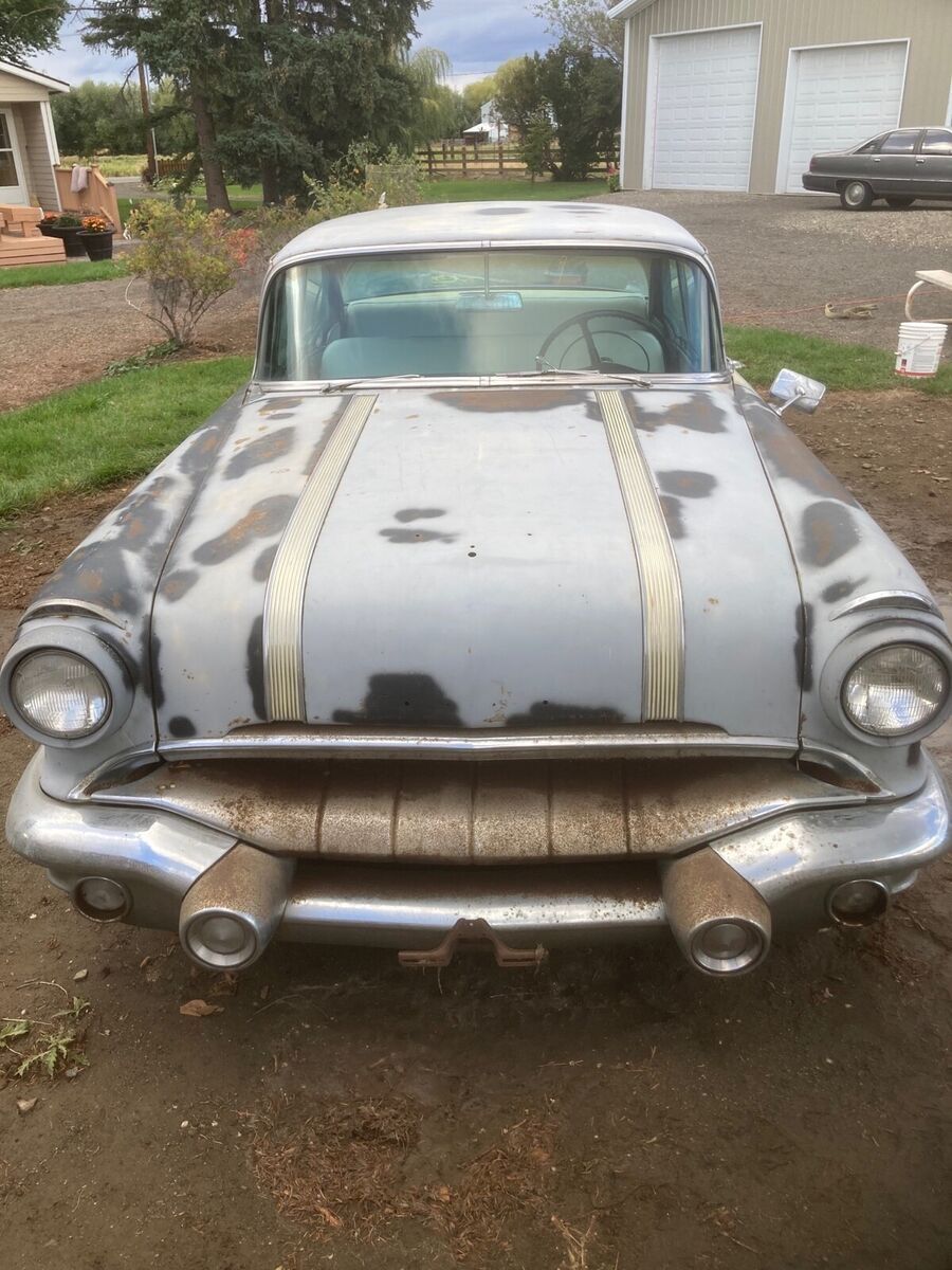 1956 Pontiac Chieftain Sedan Grey RWD Automatic 1956 Pontiac Chieftain