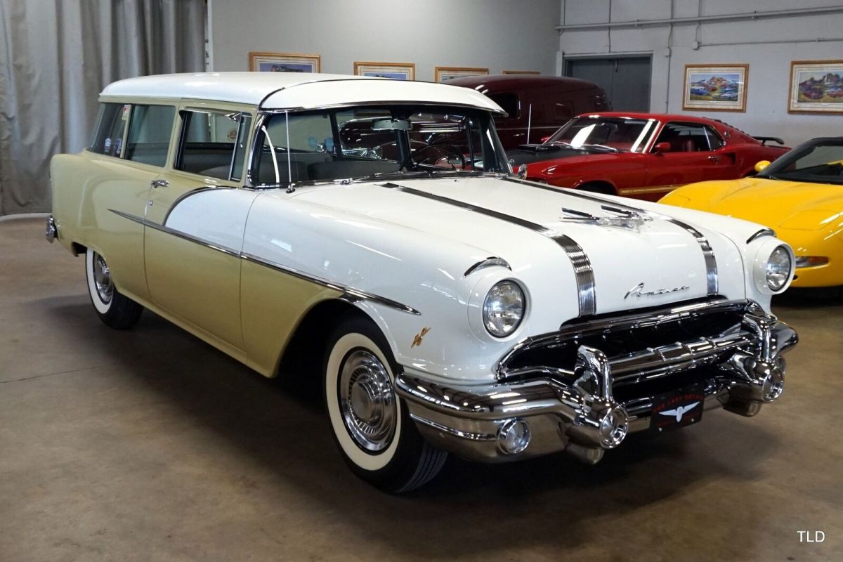 1956 Pontiac Chieftain, Sun Beige Yellow & White with 140 Miles available now! 1956 Pontiac Catalina 860 Special Wagon