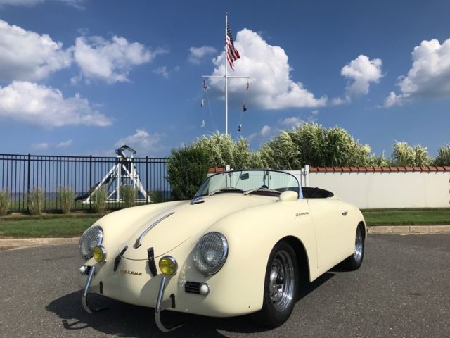 1956 Porsche Speedster Reproduction 3880 Miles, 3880 Miles Ivory Convertible 2.0 1956 Porsche Speedster Reproduction --