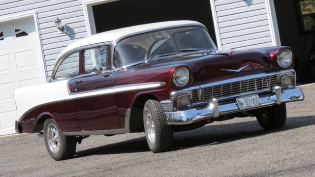 1956 Root Beer & White 454cid 4 Speed Frame Off 3 Stage Paint 1956 Chevrolet Bel Air/150/210