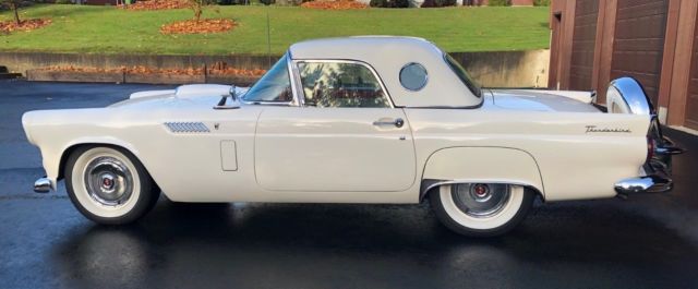 1956 T-BIRD Thunderbird Colonial White Auto PS PB Skirts 2nd owner Dress up kit 1956 Ford Thunderbird