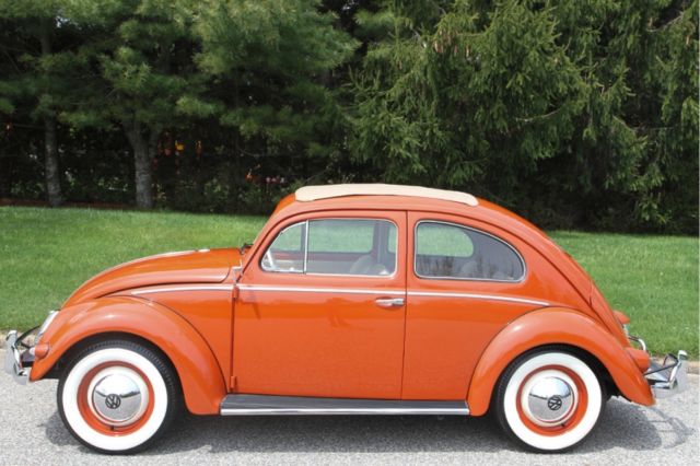 1956 Volkswagen Beetle-New Type 1 Oval-Window Open-Roof Sedan - photo 9