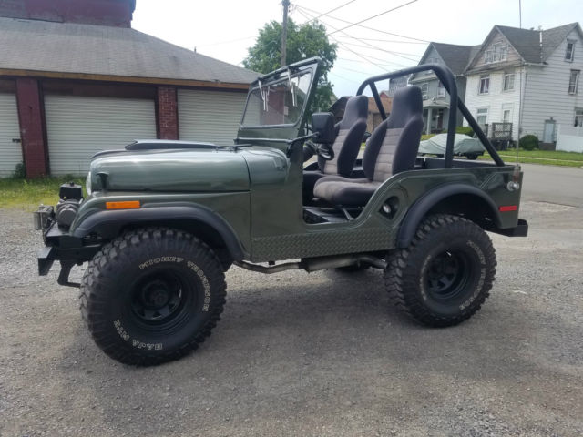 1956 Willys Jeep V8 307 3 sp LIfted Convertible 4x4 Winch Rollbar Bucket Seats! 1956 Willys jeep power steering winch roll bar