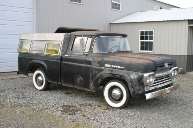 1957 1958 1959 1960 Ford F100 Custom Cab Short Bed Fridge Shop Pickup Truck PU 1958 Ford F-100 Custom Cab
