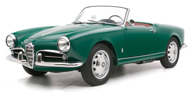 1957 Alfa Romeo Giulietta Spyder, Green with 4109 Miles available now! 1957 Alfa Romeo Giulietta Spyder --